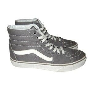 Vans Sk8-Hi Unisex High Top Skateboard Sneaker Shoe Men's 7/ Women's 8.5 Gray